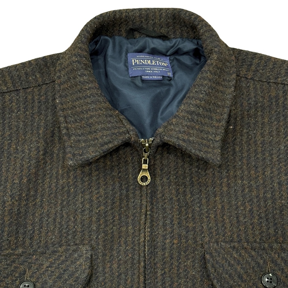 Pendleton Wool Field Coat Zip-Front Insulated Out… - image 5